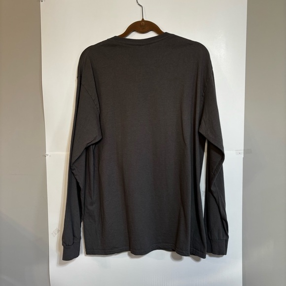 Gildan Men’s Large Pioneer Valley Graphic Long Sleeve T-shirt Grey Fox - Picture 7 of 7